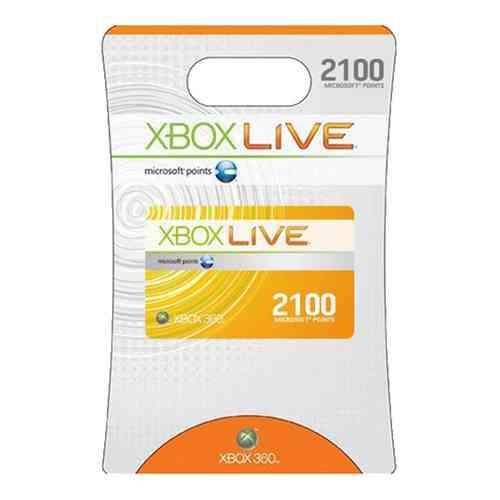 Tarjeta Xbox Live 2100 Puntos Xbox 360